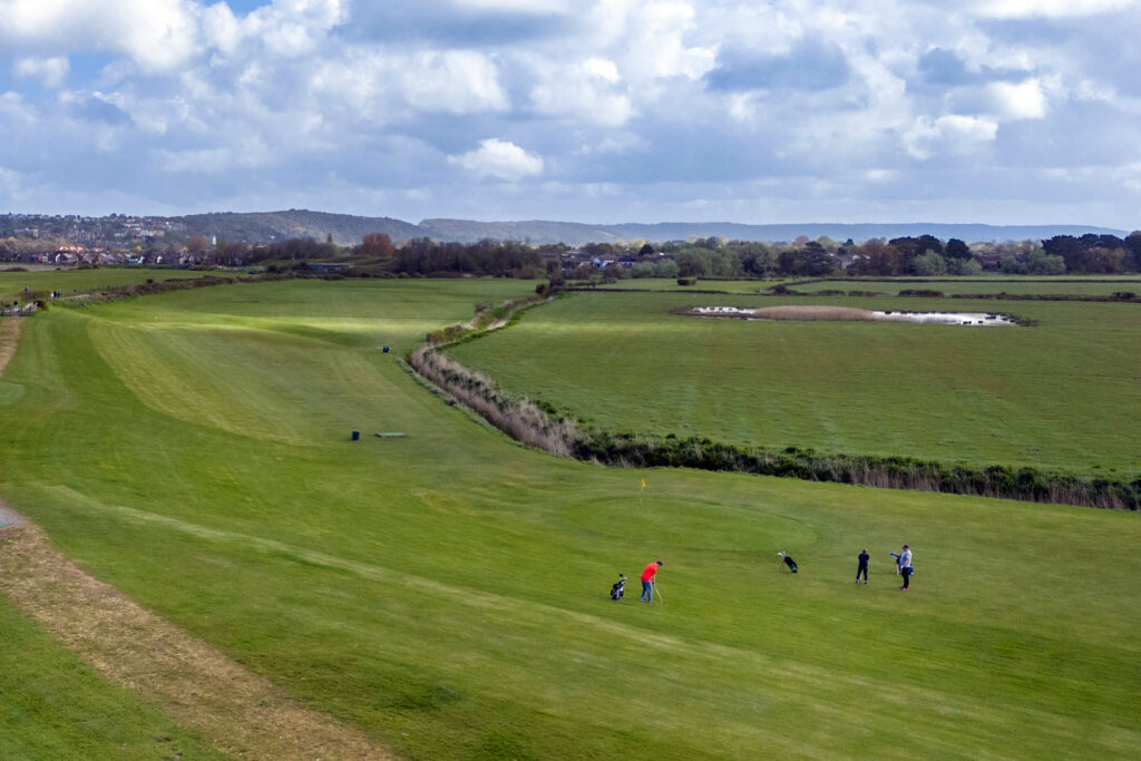 Golfers at Clevedon Golf Course