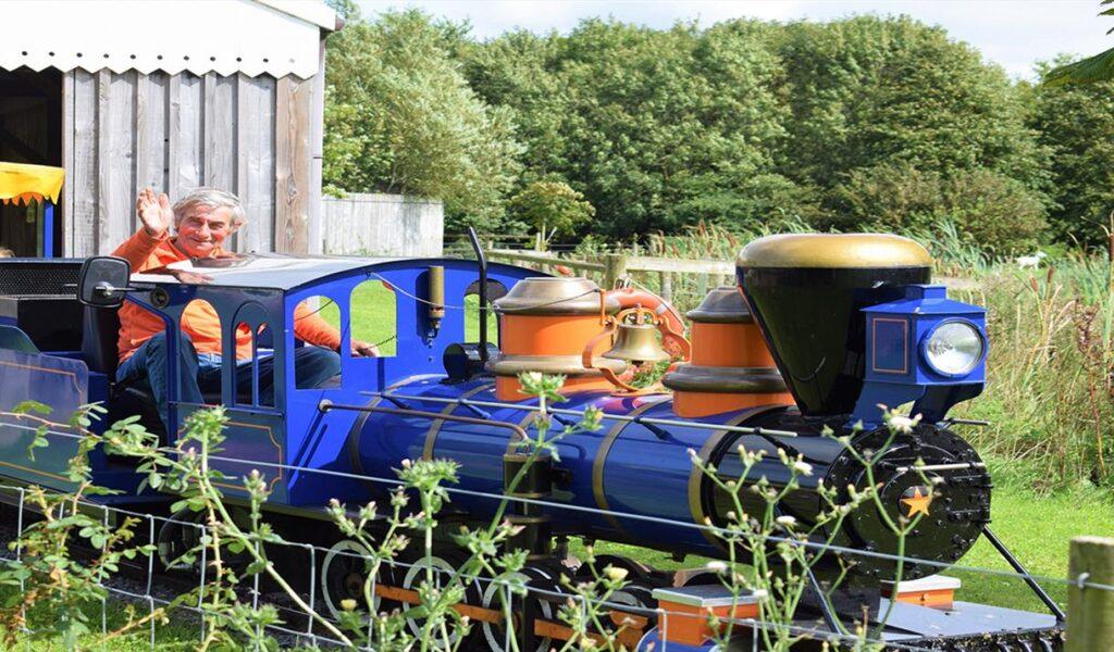 Miniature train at Puxton Park