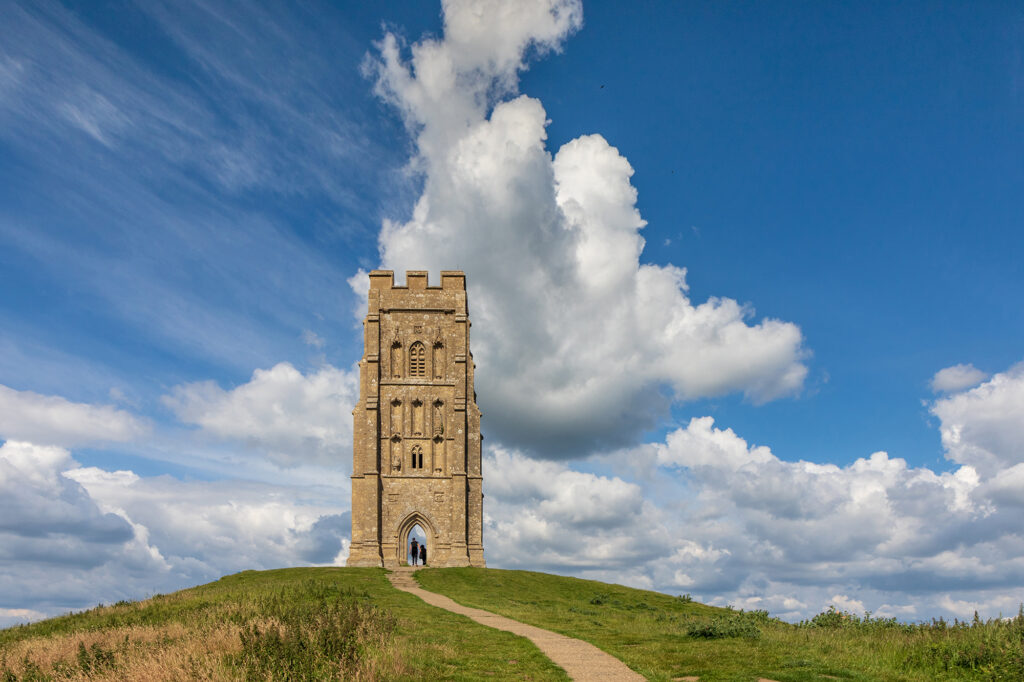 St Michael Tower on top of Glastonbury Tor