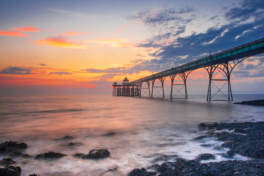 Clevedon Pier at Sunset