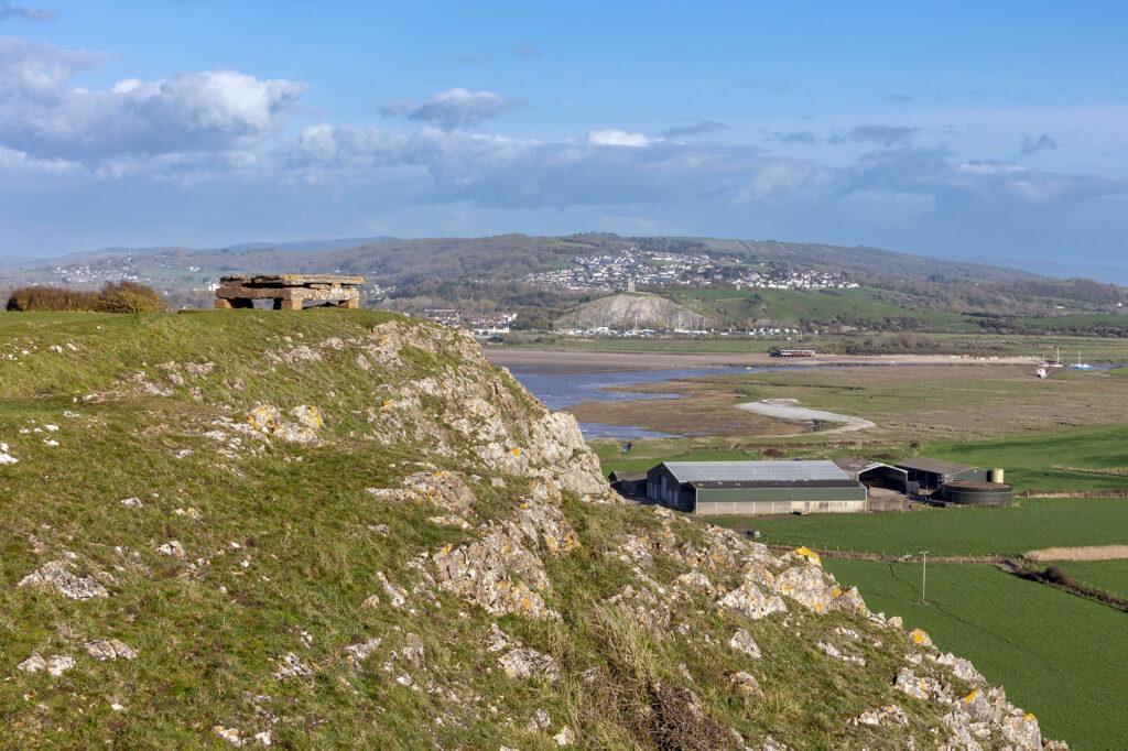 View from the top of Brean Down looking towards Uphill