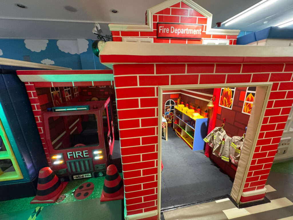 The fire station at the Imagination Fascination play centre in Weston-super-Mare