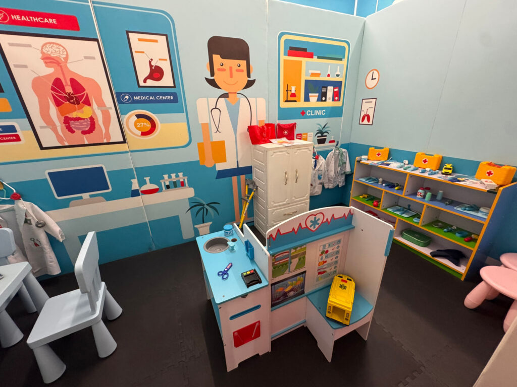 Inside the hospital at the Imagination Fascination play centre in Weston-super-Mare