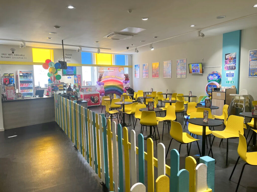 The cafe area at the Imagination Fascination play centre in Weston-super-Mare