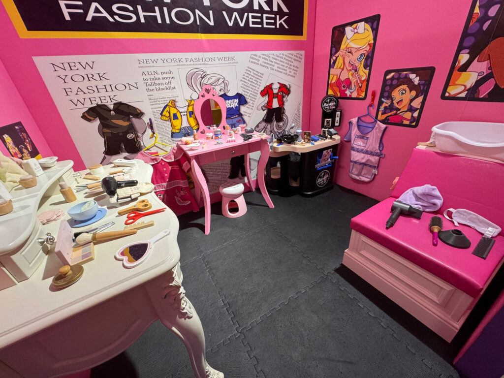 Inside the beauty salon at the Imagination Fascination play centre in Weston-super-Mare