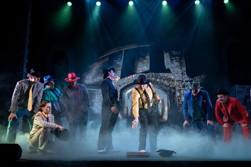 Guys & Dolls being performed at the Weston Playhouse Theatre by the Weston Operatic Society