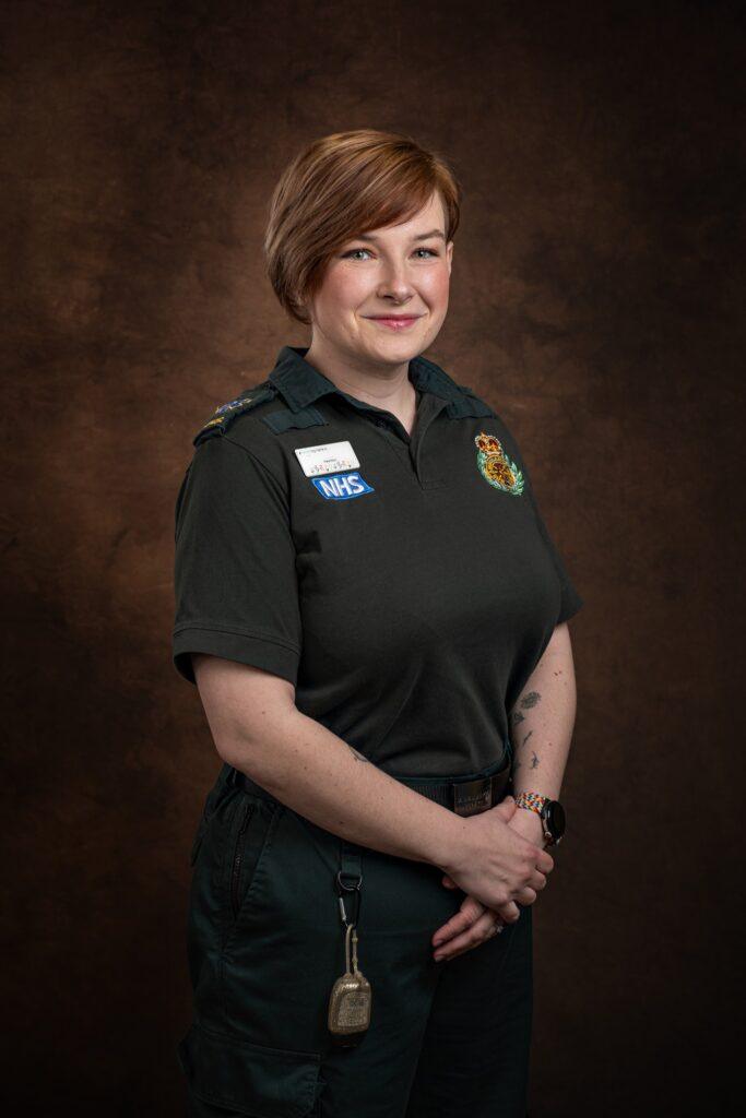 Portrait of a female ambulance worker