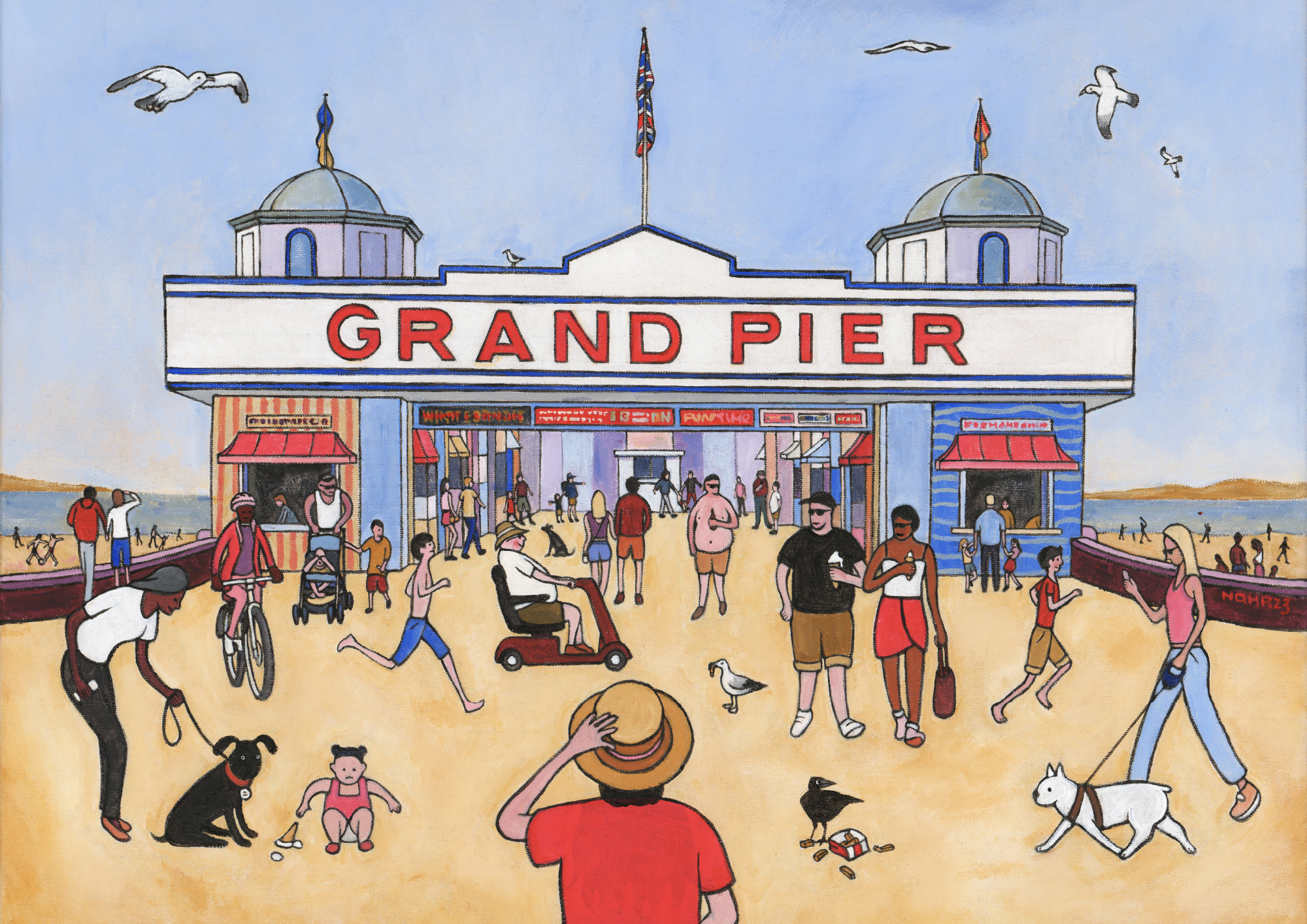 Weston-super-Mare’s Mr Lowry: Artist Nick Roberts