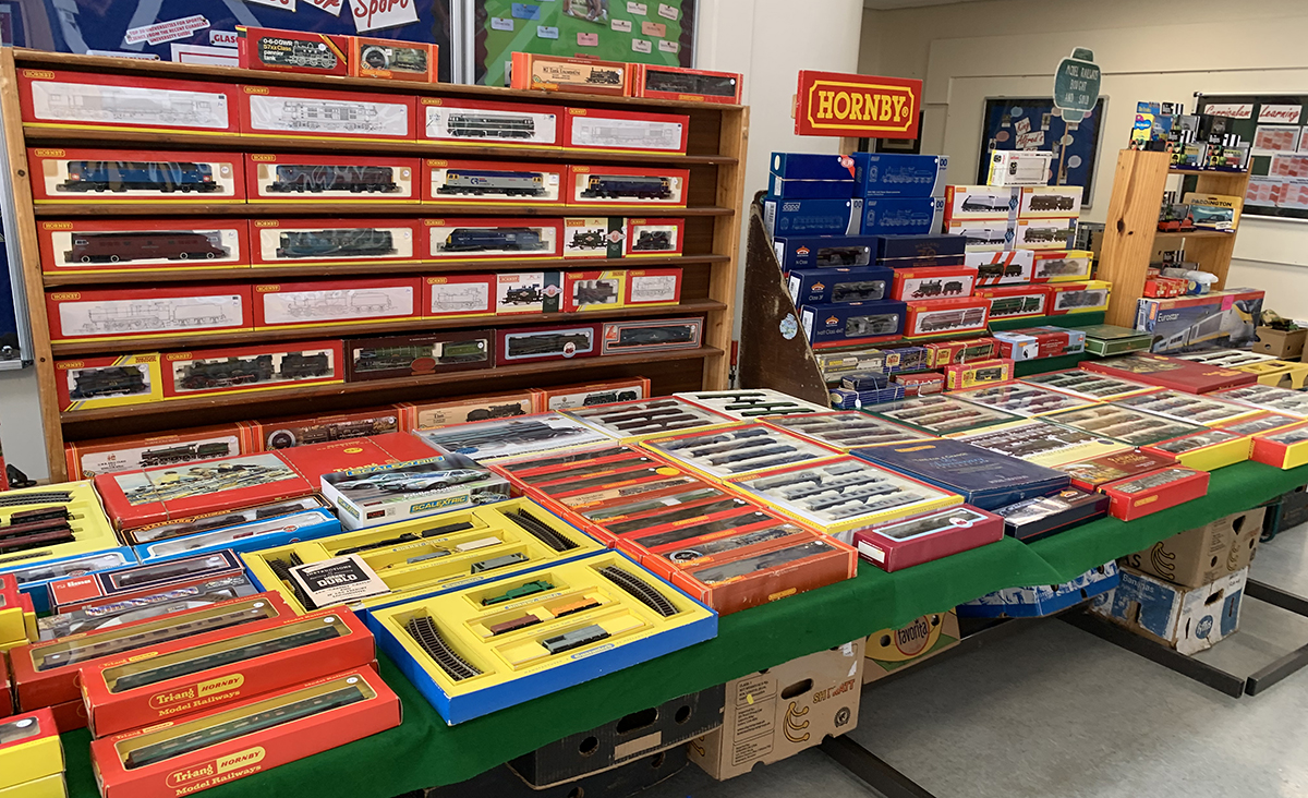 A collection of train boxes
