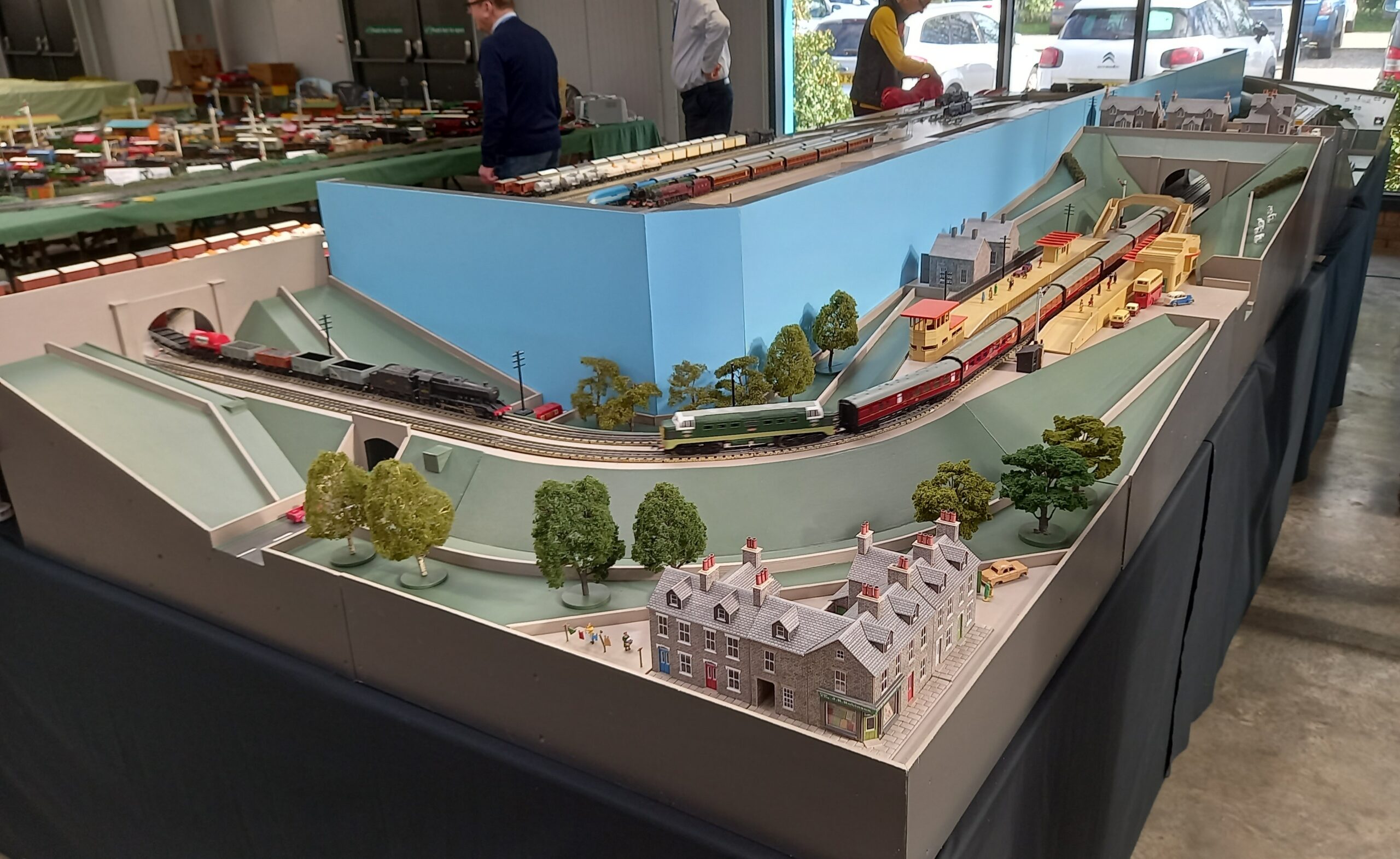 A large model railway set