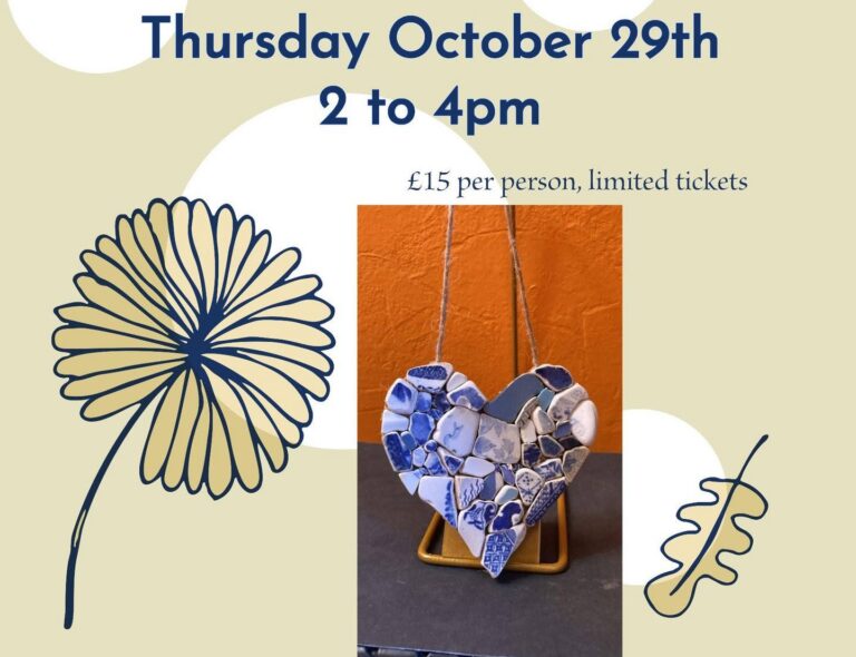 Sea ceramics hearts workshop